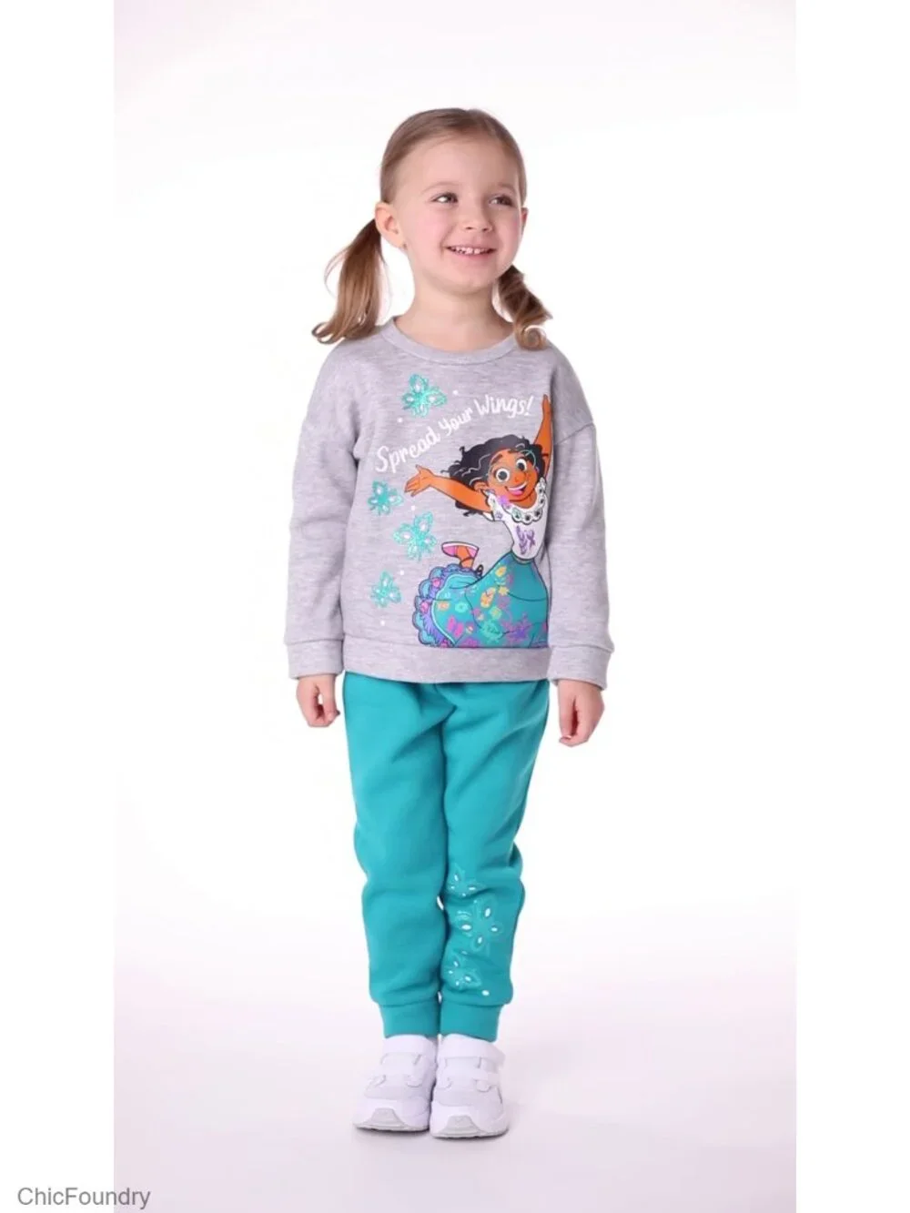 Girls Fleece Pullover Sweatshirt and Pants Set Toddler Big Kid